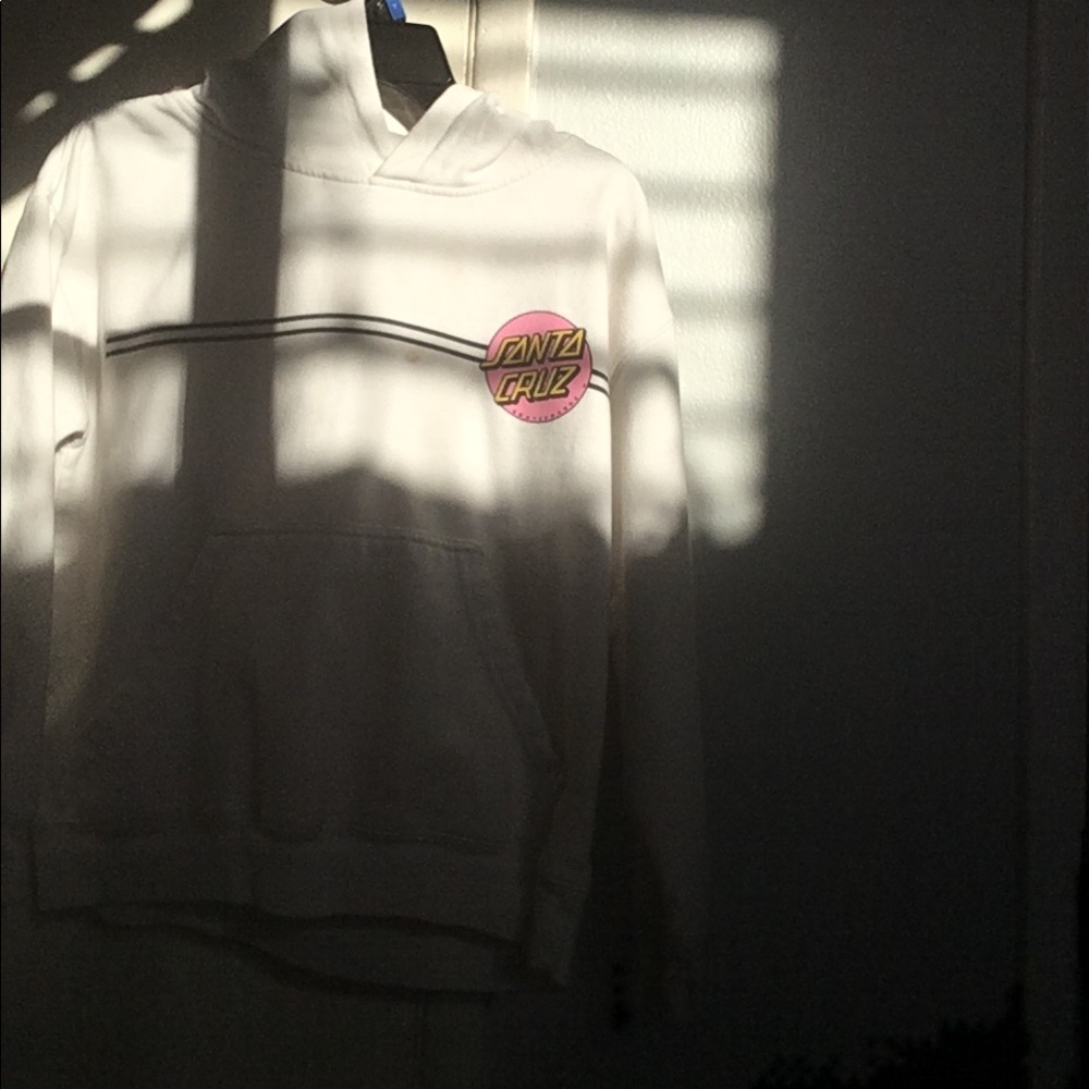SANTA CRUZ other dot white hoodie
